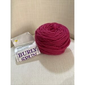 Burly Spun 100% Wool Yarn Skein 38-Lotus Pink By Brown Sheep Company 132 Yards